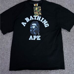 Bape Black Graphic Short Sleeve Tee